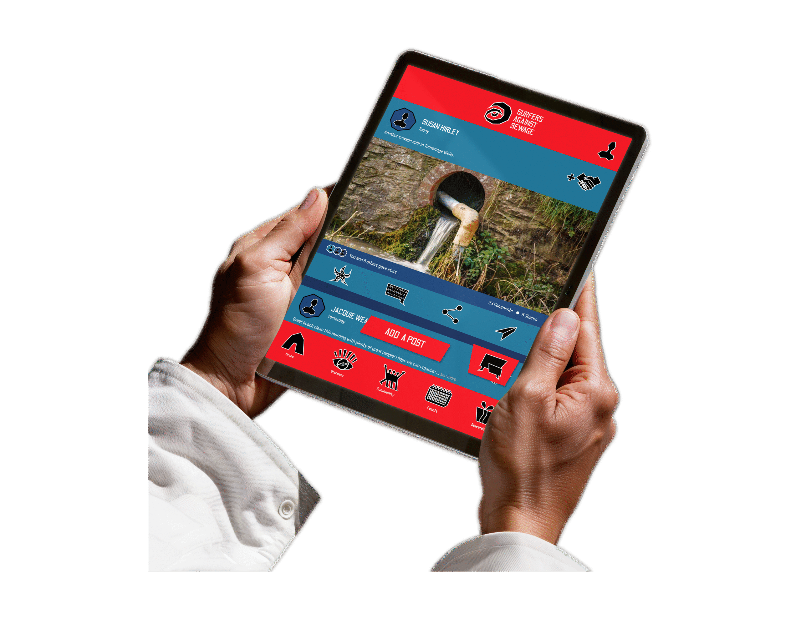 SAS App Mockup Trans H